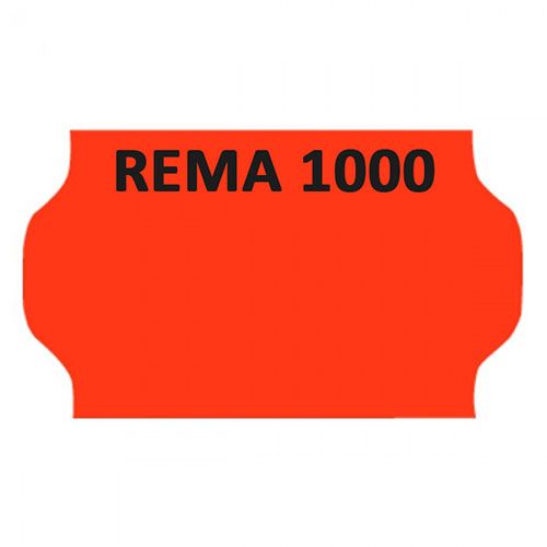 Meto etiketter RØD "REMA" 32*19, 30 rl