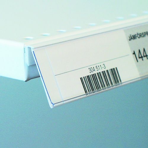 Etikettlist med lim for bunnhylle FRONT 30*885mm, 25 pk
