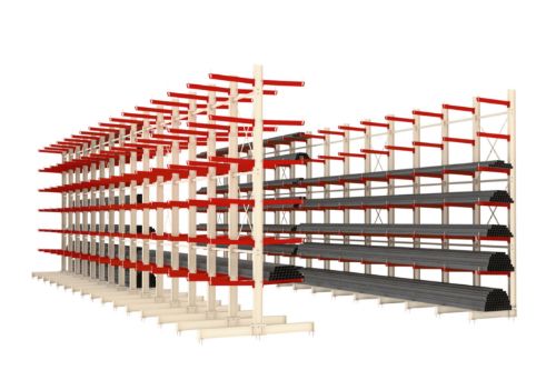 Cantilever reol til lagring av lange produkter på lager, av Smart Supply