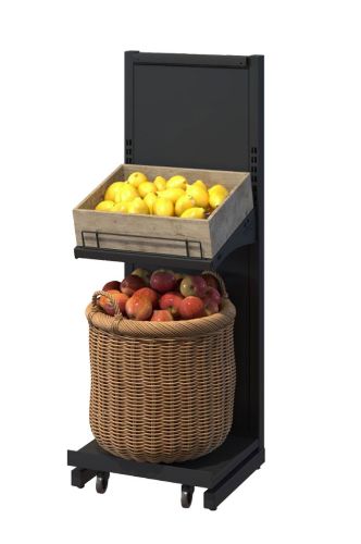 kampanjedisplay for frukt og grønt i butikk, av smart supply