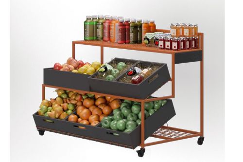 Trappebord for frukt- og grøntavdeling i butikk, av Smart Supply