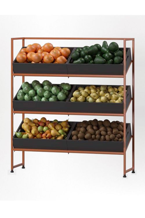 Etasjebord for frukt og grønt, annen vinkel, i serien Greora, av Smart Supply