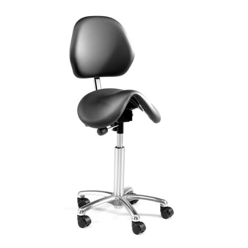 Bilde av Sadelstol med ryggstøtte, 580-770mm