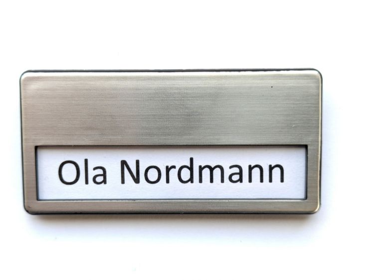 Bilde av Navneskilt 68*33 mm.  
