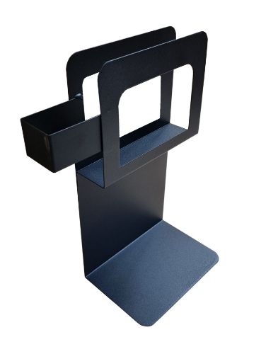 Bilde av Holder for papirposer, SVART, med venstrestilt fot